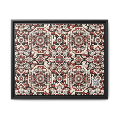 Neo Jomon Sculptural Aesthetics Artisanal Streetwear Matte Canvas, Framed (multi-Color) - 8404 Design-55 A