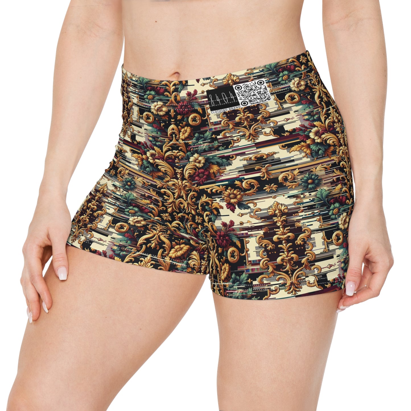 Digital Renaissance Modern Baroque Fusion Women's Shorts - 8404 Design-63