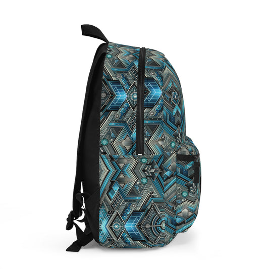 Tech-Infused Futurism Sleek Tech Edge Backpack - 8404 Design-49