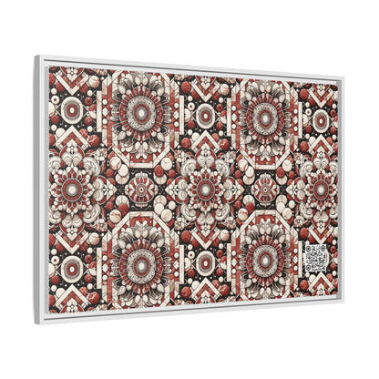 Neo Jomon Sculptural Aesthetics Artisanal Streetwear Matte Canvas, Framed (multi-Color) - 8404 Design-55 A