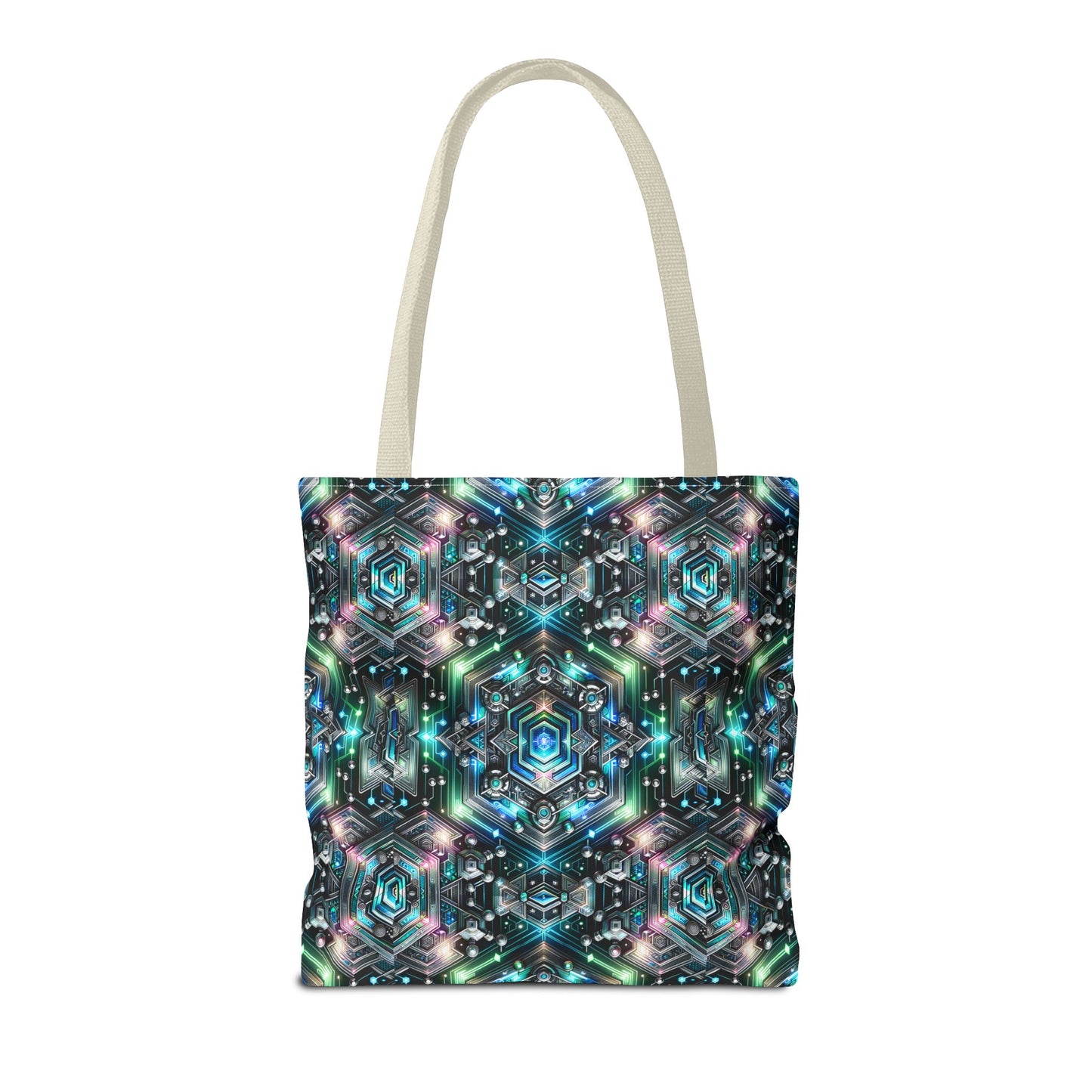 Tech-Infused Futurism Futuristic Tech Tote Bag - 8404 Design-63