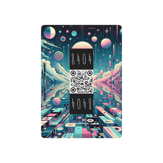 Digital Dreamscapes Digitally-Inspired Streetwear With a Dreamy, Surreal Twist Poker Playing Cards - 8404 Design-61 B