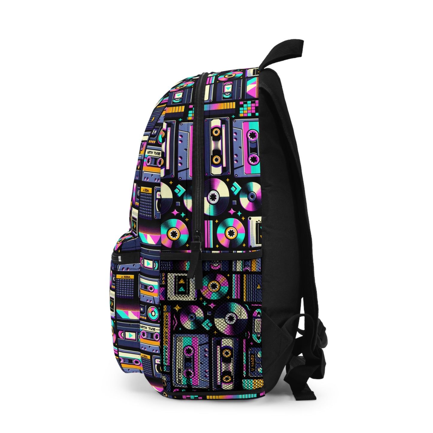 Digital Nostalgia Tech-Inspired Retro Fusion Backpack - 8404 Design-48