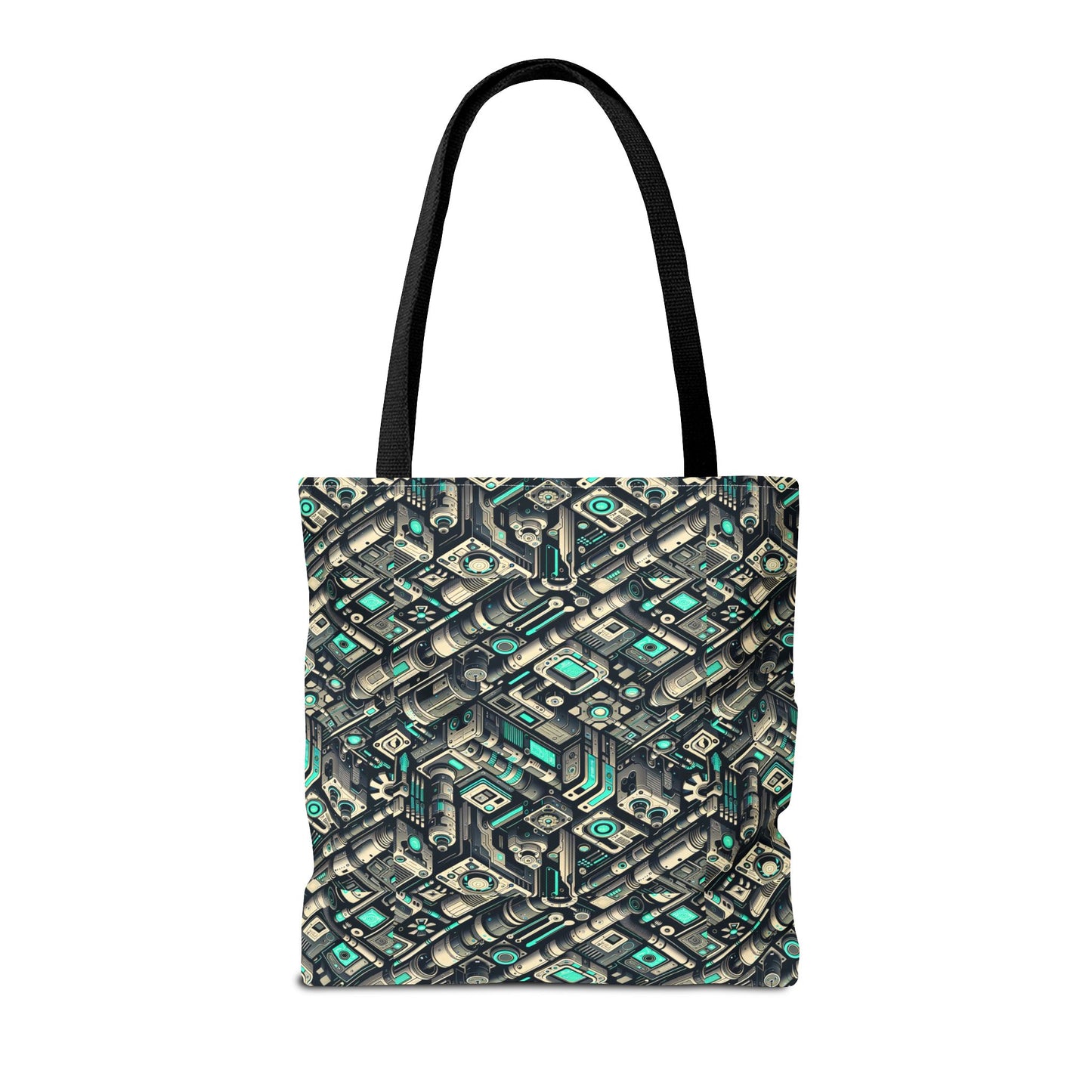 Tech Utility Fusion Modern Tech Streetwear Tote Bag - 8404 Design-49