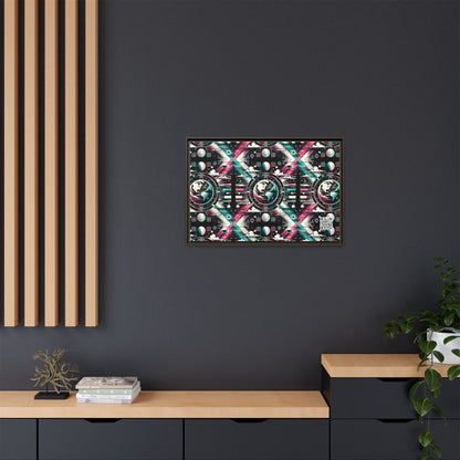 Digital Artistry Digital-native Streetwear Matte Canvas, Framed (multi-color) - 8404 Design-62 A