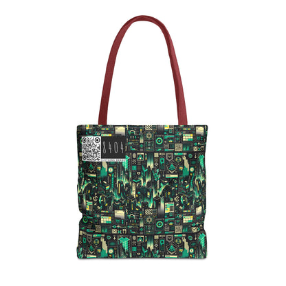 Digital Dystopia Tech Noir Tote Bag - 8404 Design-63