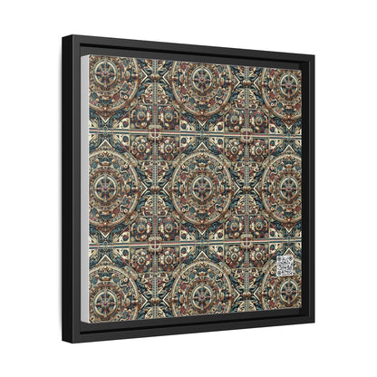 Urban Renaissance Historical Fusion With Street Edge Matte Canvas, Framed (multi-Color) - 8404 Design-57 A