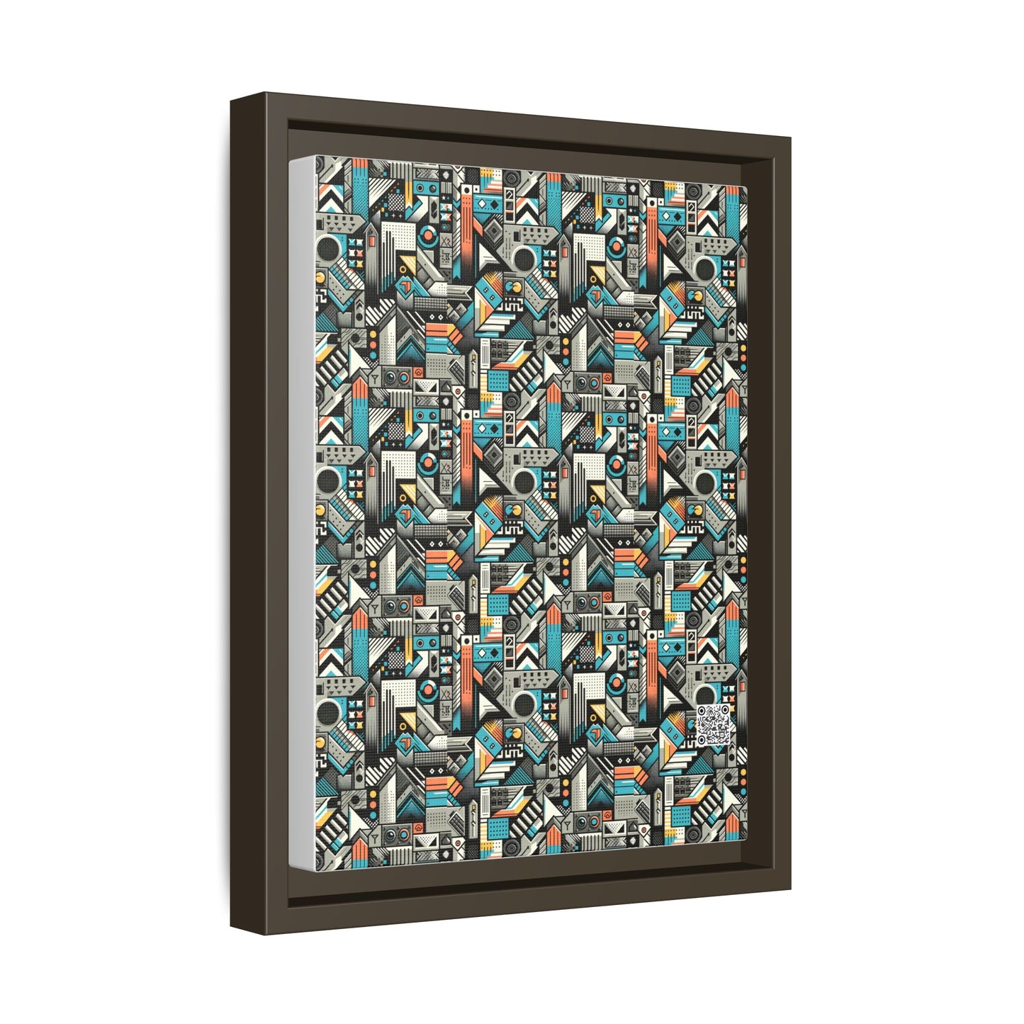 Digital Street Art Urban Street Style Matte Canvas, Framed (multi-color) - 8404 Design-81 A