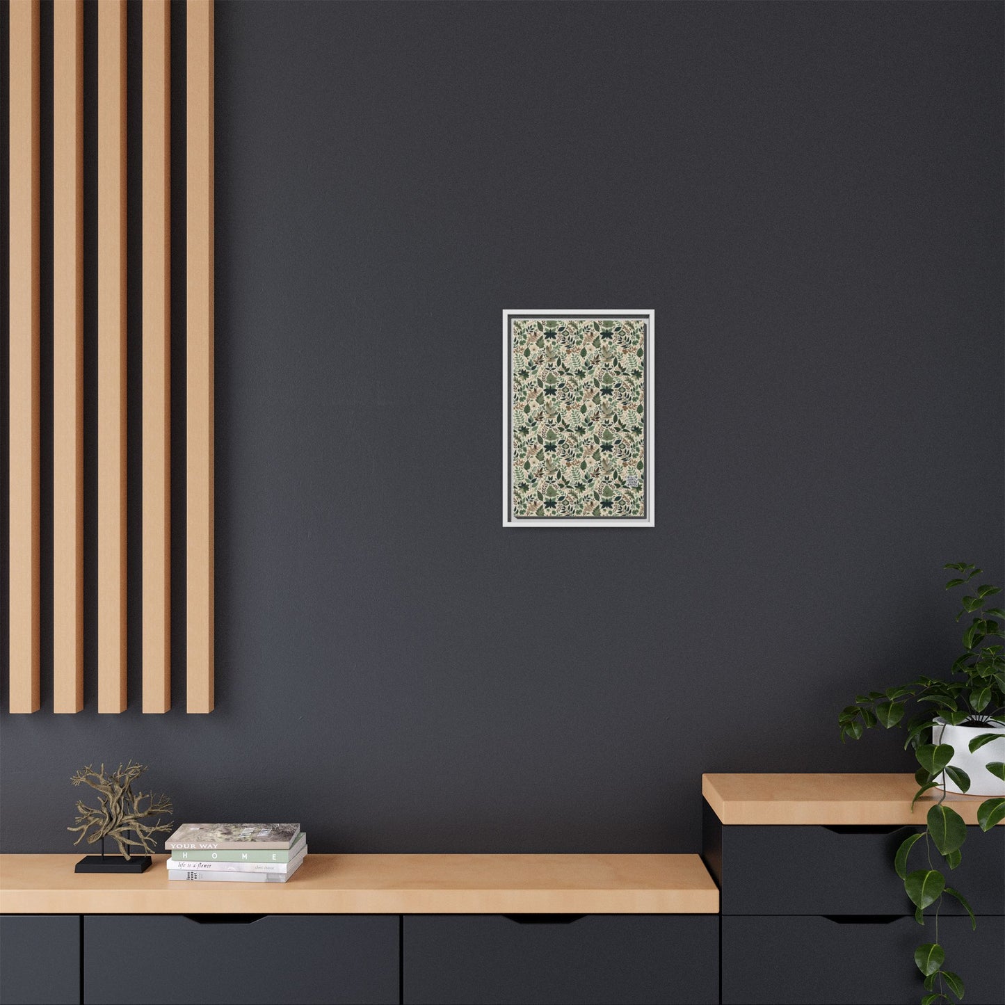 Streetwear Sustainability Environmentally Conscious Streetwear with a Natural Aesthetic Matte Canvas, Framed (multi-color) - 8404 Design-57 B