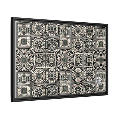 Cyber Garden Party Tech Garden Extravaganza Matte Canvas, Framed (multi-Color) - 8404 Design-45 A