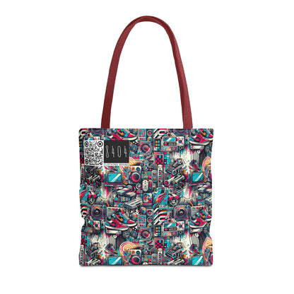 Urban Graffiti Fusion Eclectic Street Art Meets Modern Tech Culture Tote Bag - 8404 Design-50