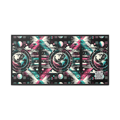 Digital Artistry Digital-native Streetwear Matte Canvas, Framed (multi-color) - 8404 Design-62 B
