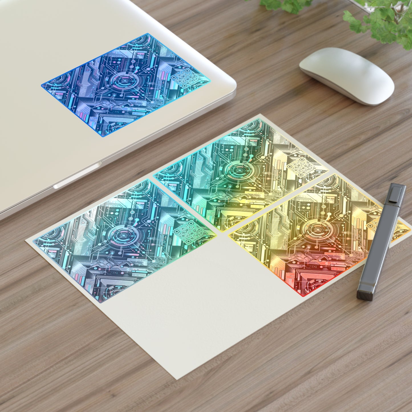 Tech-Infused Athleisure Tech-Forward Streetwear Sticker Sheets - 8404 Design-44