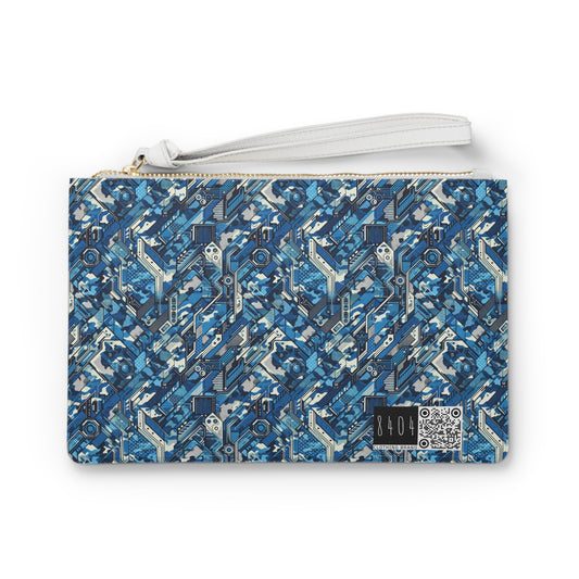 Tech Urban Camo Tech-Forward Streetwear With a Futuristic Military Edge Clutch Bag - 8404 Design-39
