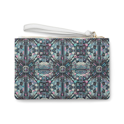 Digital Renaissance Tech-Forward Maximalism Clutch Bag - 8404 Design-44