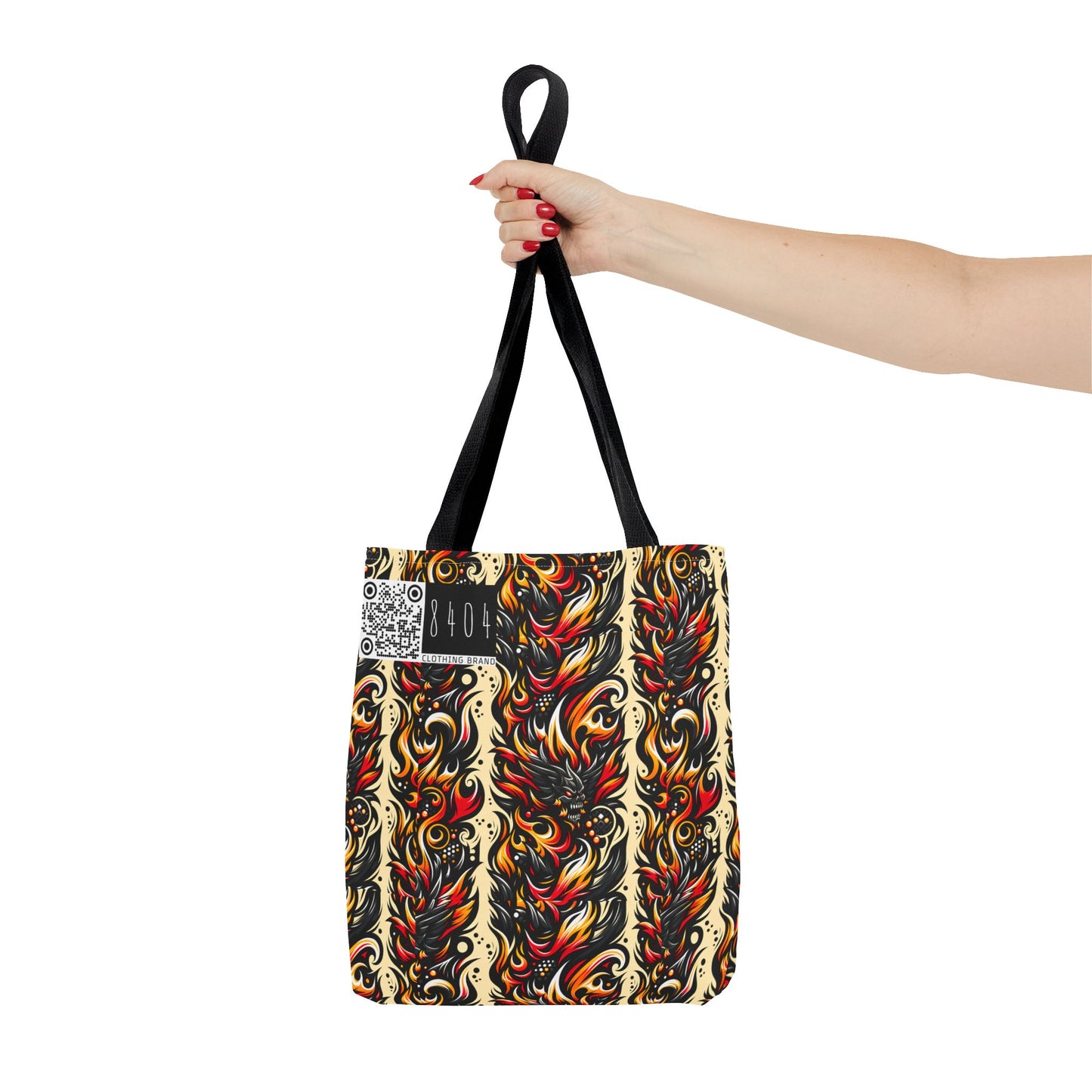 Flame Graphics Maximalist Streetwear Tote Bag - 8404 Design-65