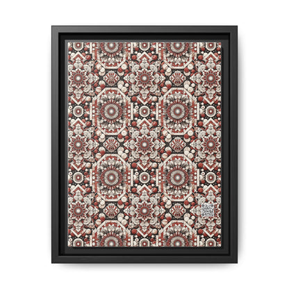 Neo Jomon Sculptural Aesthetics Artisanal Streetwear Matte Canvas, Framed (multi-Color) - 8404 Design-55 A