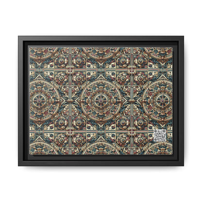 Urban Renaissance Historical Fusion With Street Edge Matte Canvas, Framed (multi-Color) - 8404 Design-57 A
