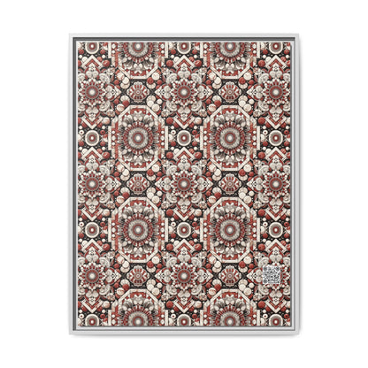 Neo Jomon Sculptural Aesthetics Artisanal Streetwear Matte Canvas, Framed (multi-Color) - 8404 Design-55 A