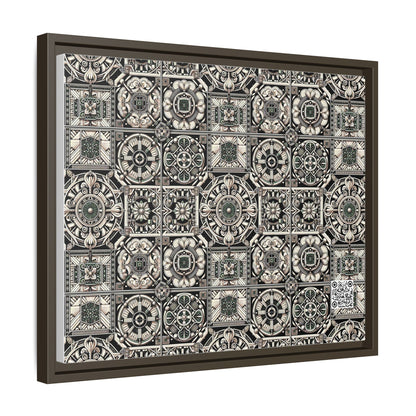 Cyber Garden Party Tech Garden Extravaganza Matte Canvas, Framed (multi-Color) - 8404 Design-45 A