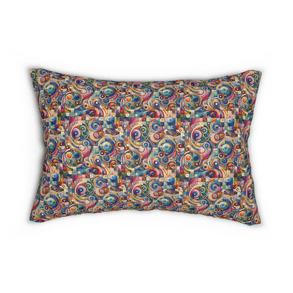 Digital Artistic Expression Artistic Streetwear Spun Polyester Lumbar Pillow - 8404 Design-49 S