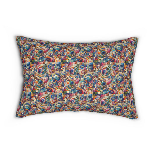Digital Artistic Expression Artistic Streetwear Spun Polyester Lumbar Pillow - 8404 Design-49 S