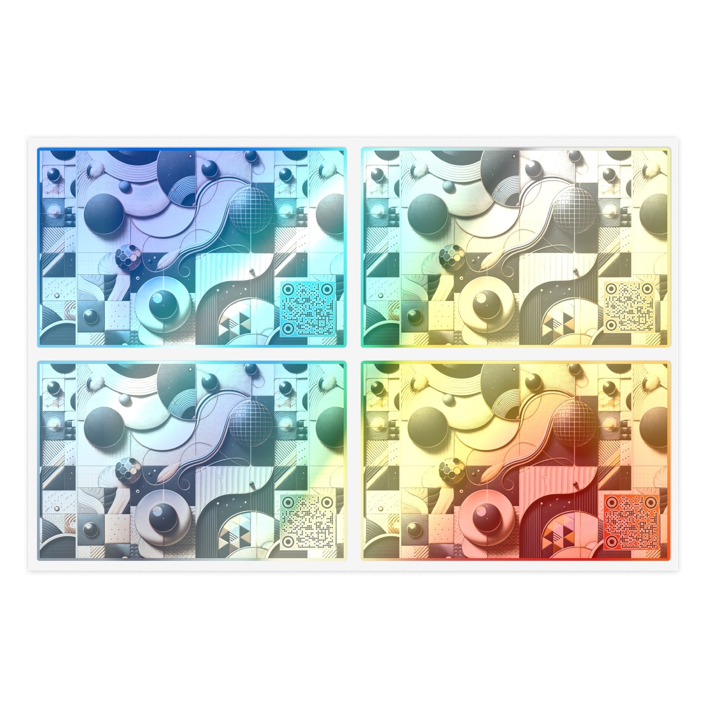 Tech-forward Luxe Streetwear Tech Luxe Fusion Sticker Sheet - 8404 Design-71