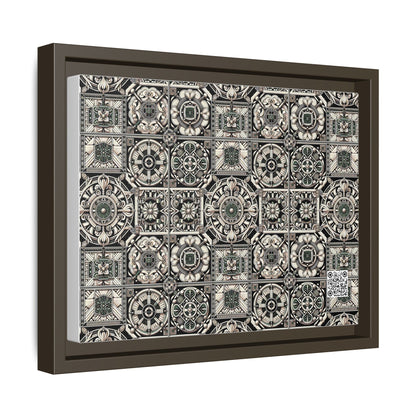 Cyber Garden Party Tech Garden Extravaganza Matte Canvas, Framed (multi-Color) - 8404 Design-45 A