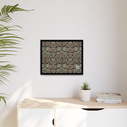 Urban Renaissance Historical Fusion With Street Edge Matte Canvas, Framed (multi-Color) - 8404 Design-57 A