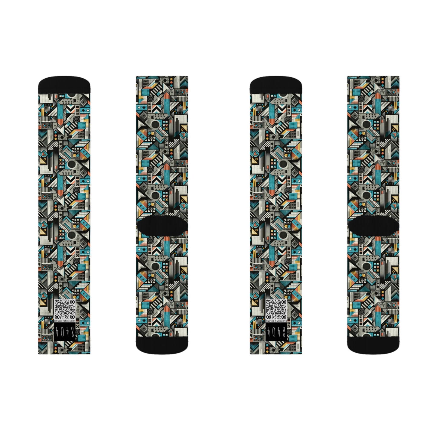 Digital Street Art Urban Street Style Sublimation Socks - 8404 Design-81