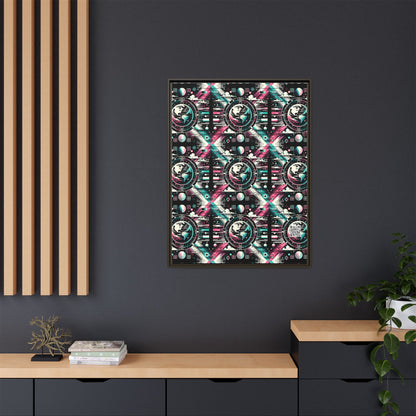 Digital Artistry Digital-native Streetwear Matte Canvas, Framed (multi-color) - 8404 Design-62 A