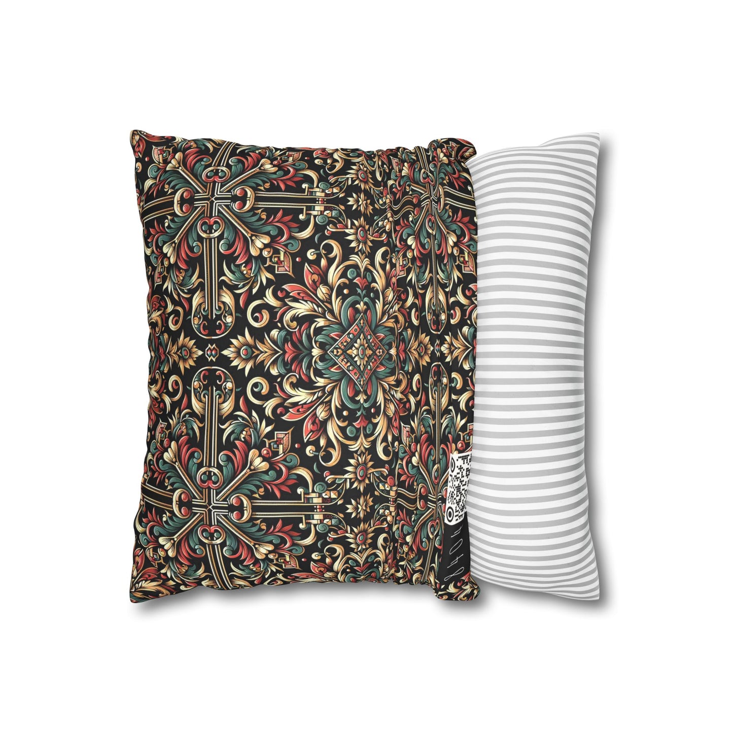 Streetwear Renaissance Artistic Clash of Old and New Faux Suede Square Pillowcase - 8404 Design-46