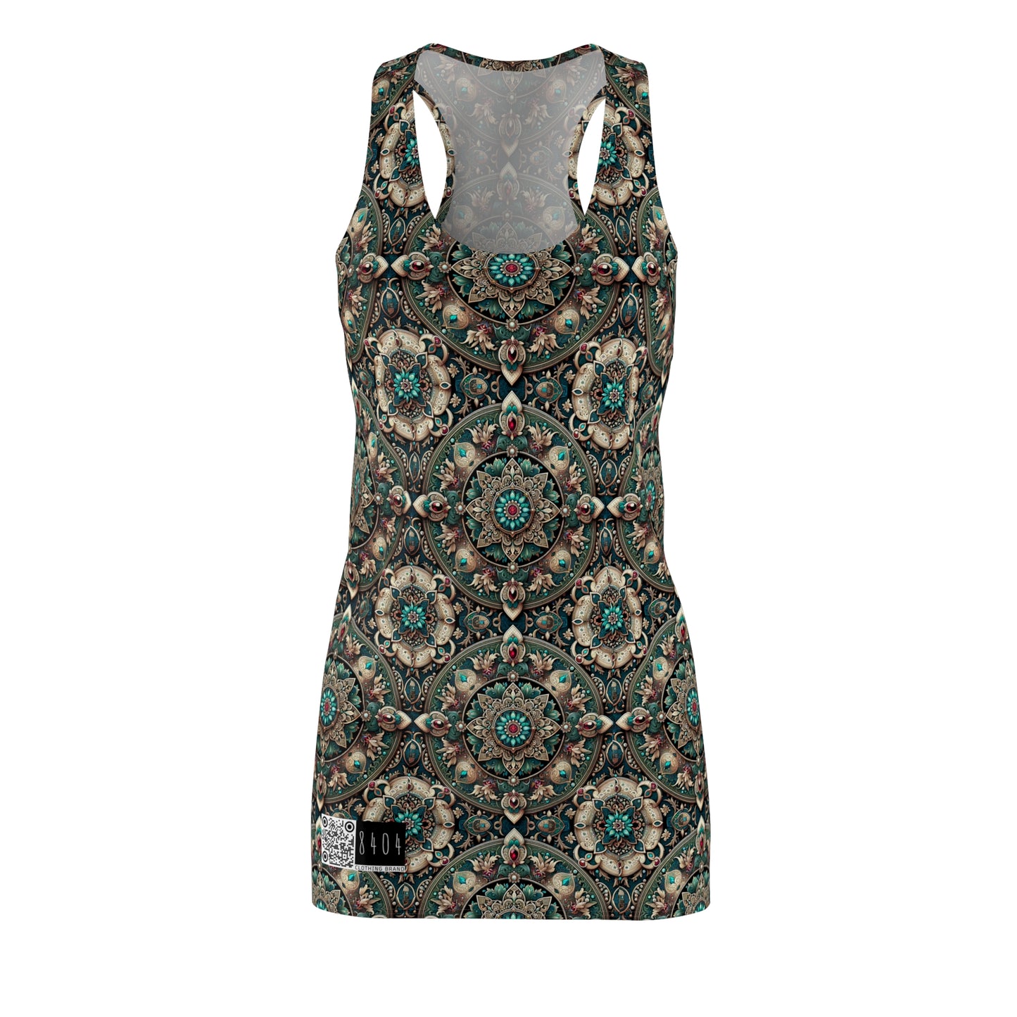 Neo-Dandyism Modern Dandy Streetwear Women's Cut & Sew Racerback Dress - 8404 Design-56