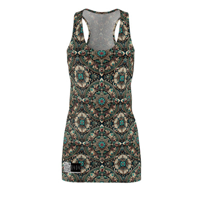 Neo-Dandyism Modern Dandy Streetwear Women's Cut & Sew Racerback Dress - 8404 Design-56