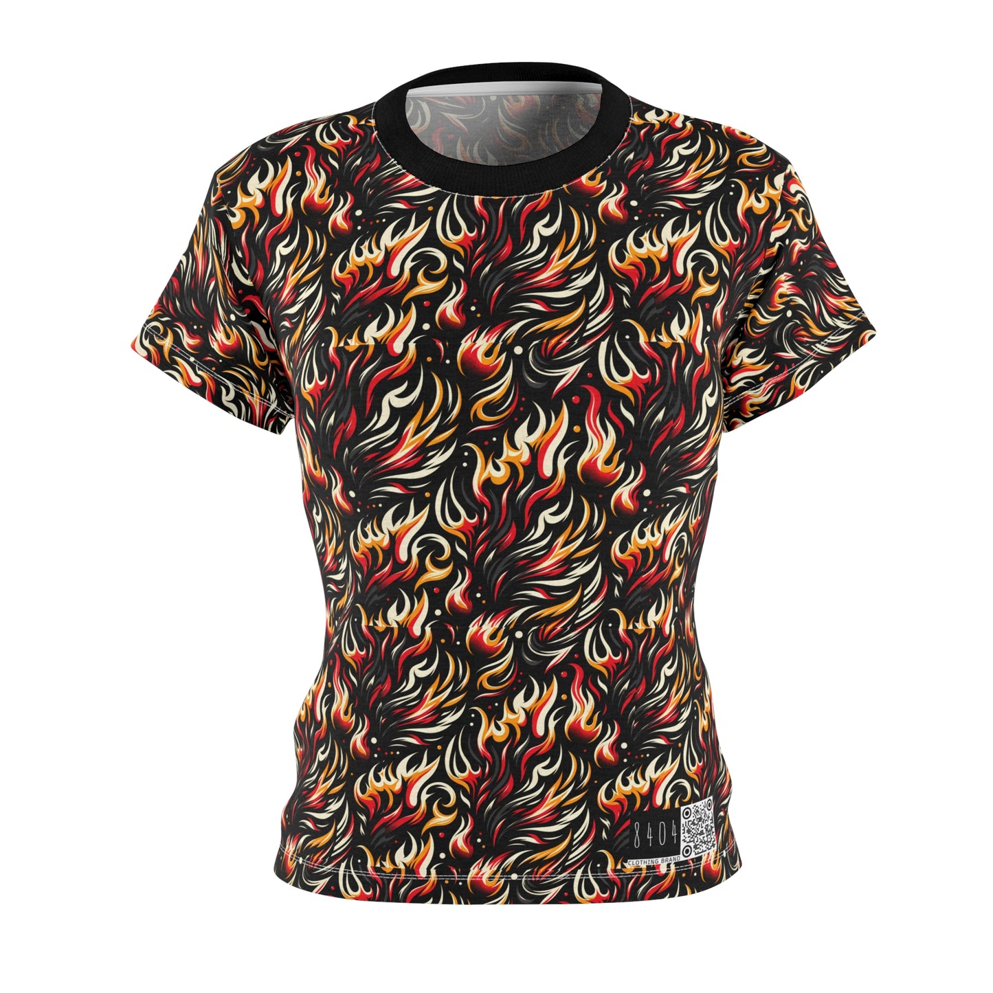 Fire & Flames Bold Streetwear Statement Women's Cut & Sew Tee - 8404 Design-60