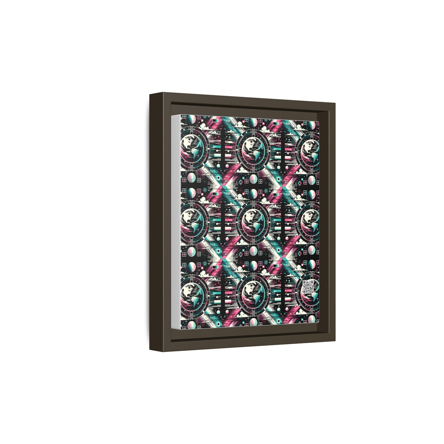 Digital Artistry Digital-native Streetwear Matte Canvas, Framed (multi-color) - 8404 Design-62 B