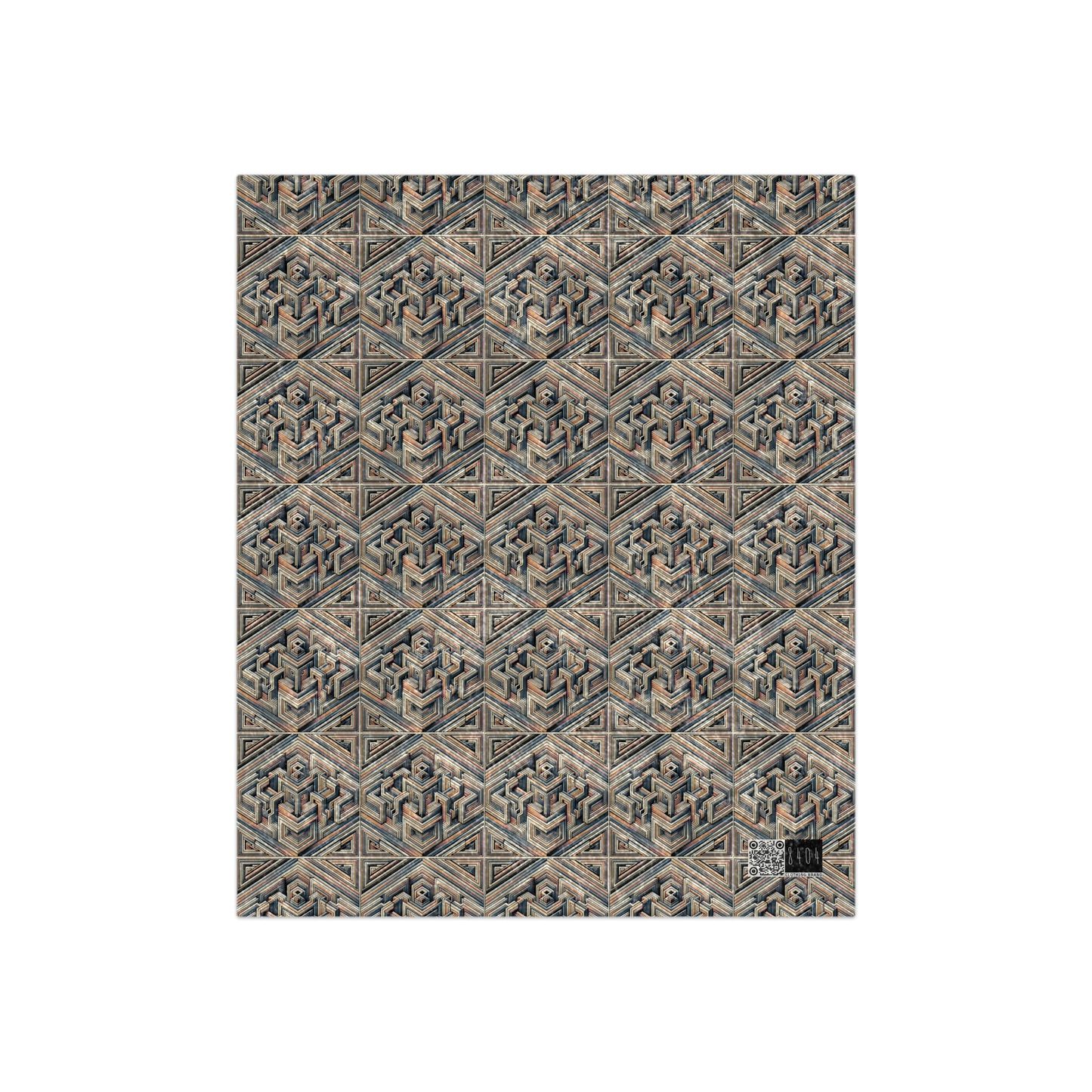 Tech Illusion Graphics Futuristic Artistry Crushed Velvet Blanket - 8404 Design-52