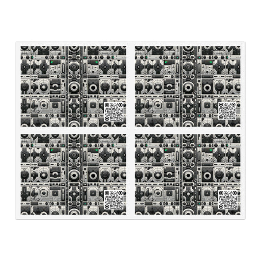 Tech Utility Aesthetics Tech-Forward Minimalism Sticker Sheets - 8404 Design-60