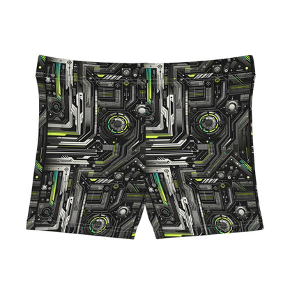 Tech Noir Tech-Forward Minimalism Women's Shorts - 8404 Design-60