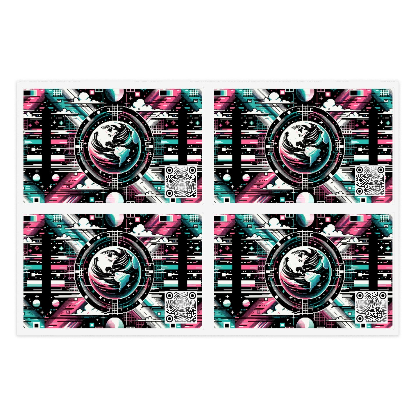 Digital Artistry Digital-native Streetwear Sticker Sheet - 8404 Design-62