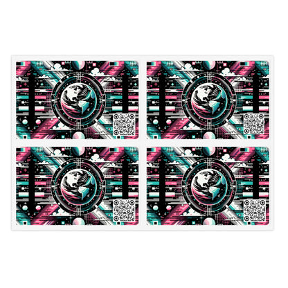 Digital Artistry Digital-native Streetwear Sticker Sheet - 8404 Design-62