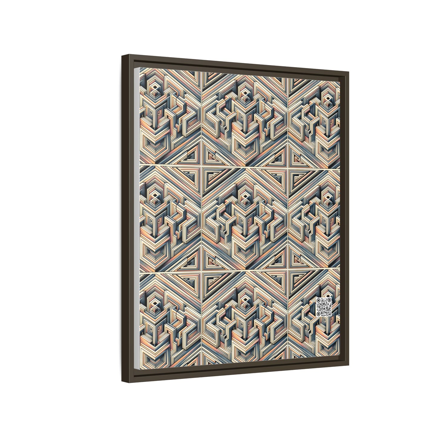 Tech Illusion Graphics Futuristic Artistry Matte Canvas, Framed (multi-color) - 8404 Design-52 B