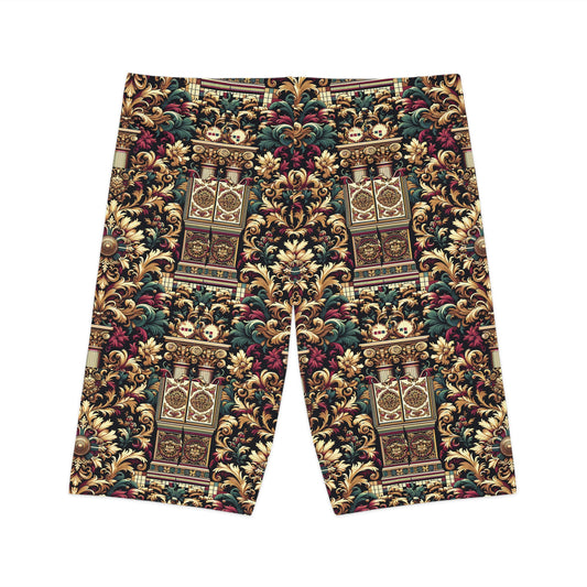 Digital Renaissance Modern Baroque Fusion Women's Bike Shorts - 8404 Design-57