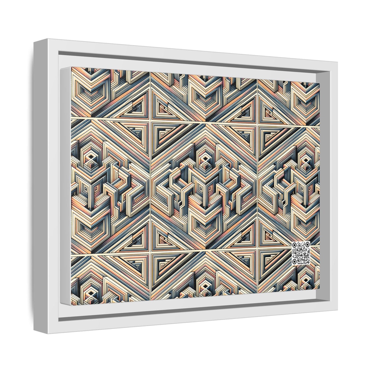 Tech Illusion Graphics Futuristic Artistry Matte Canvas, Framed (multi-color) - 8404 Design-52 A