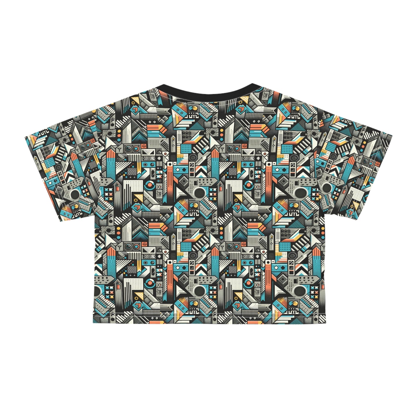 Digital Street Art Urban Street Style Crop Tee - 8404 Design-81