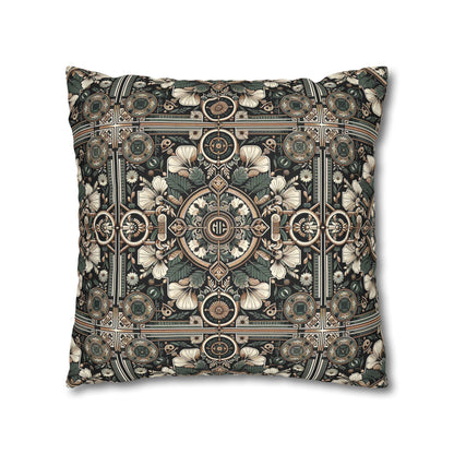 Cyber Garden Party Tech Garden Extravaganza Spun Polyester Square Pillowcase - 8404 Design-66