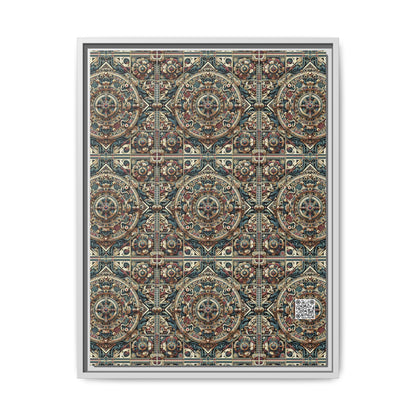 Urban Renaissance Historical Fusion With Street Edge Matte Canvas, Framed (multi-Color) - 8404 Design-57 A