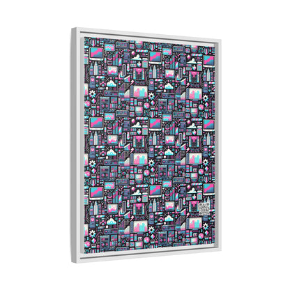 Digital Rebellion Youthful Streetwear with a Rebellious Digital Twist Matte Canvas, Framed (multi-color) - 8404 Design-71 A