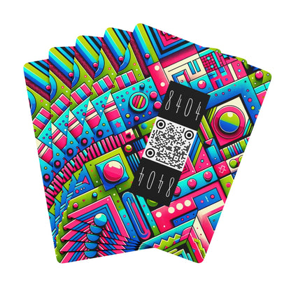 Neon Street Pop Vibrant and Eye-catching Poker Playing Cards - 8404 Design-63 B