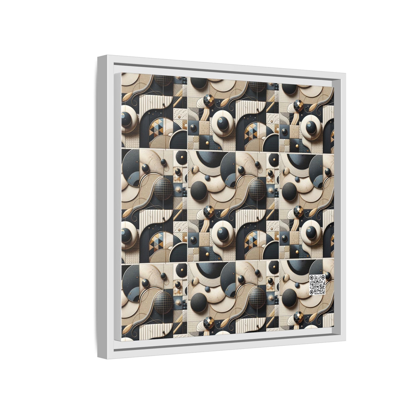 Tech-forward Luxe Streetwear Tech Luxe Fusion Matte Canvas, Framed (multi-color) - 8404 Design-71 B